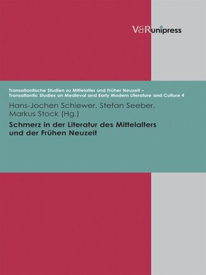 cover image of Schmerz in der Literatur des Mittelalters und der Frühen Neuzeit